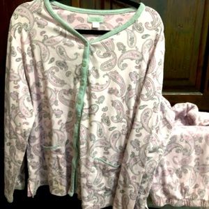 Womens Celestial Dreams Pajamas Sz 2x 18/20 Pink Paisley Pattern